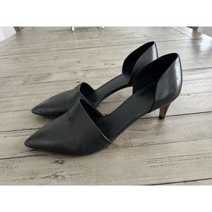 Vince Black Pointed Toe Heels